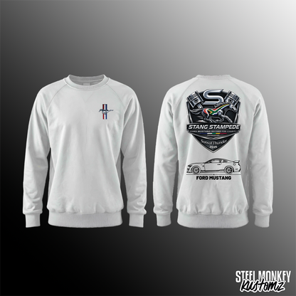 Stang Stampede - Sweater - White