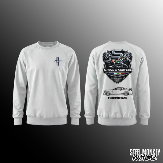 Stang Stampede - Sweater - White