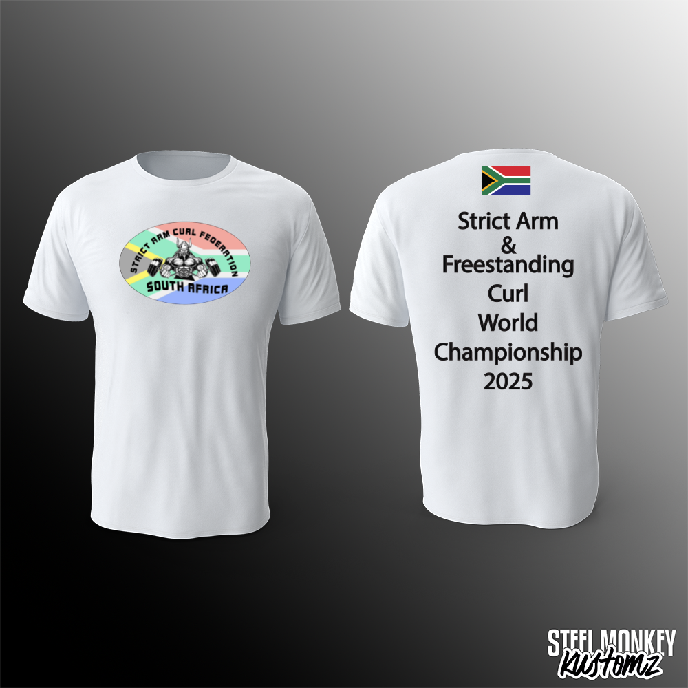 Strict Arm and Freestanding Curl - T-Shirt - White
