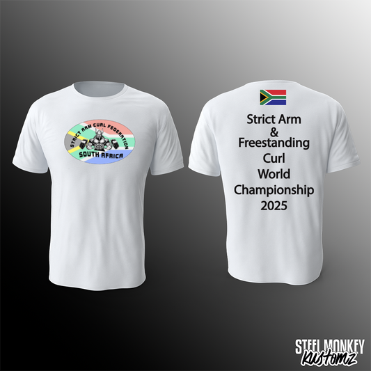 Strict Arm and Freestanding Curl - T-Shirt - White