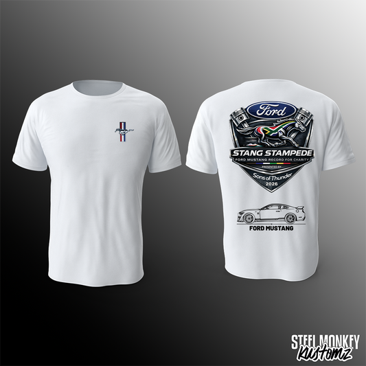 Stang Stampede  - T-Shirt - White