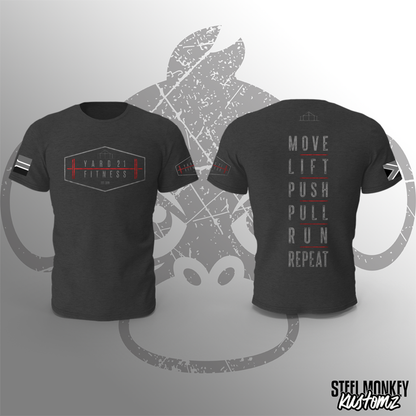 Yard21 Fitness - Charcoal Melange T-Shirt