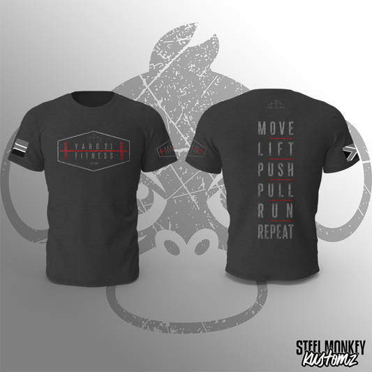Yard21 Fitness - Charcoal Melange T-Shirt