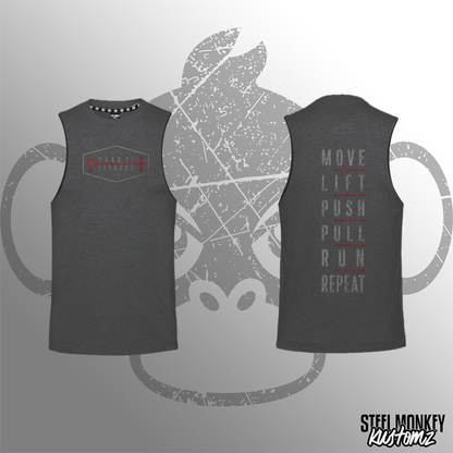 Yard21 Fitness - Mens Muscle Tank - Charcoal