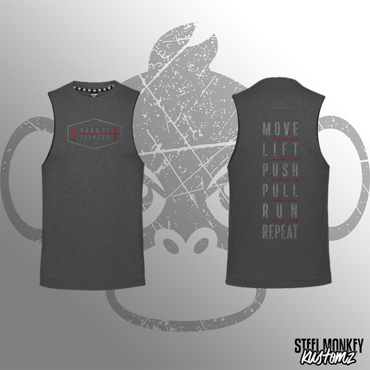 Yard21 Fitness - Mens Muscle Tank - Charcoal