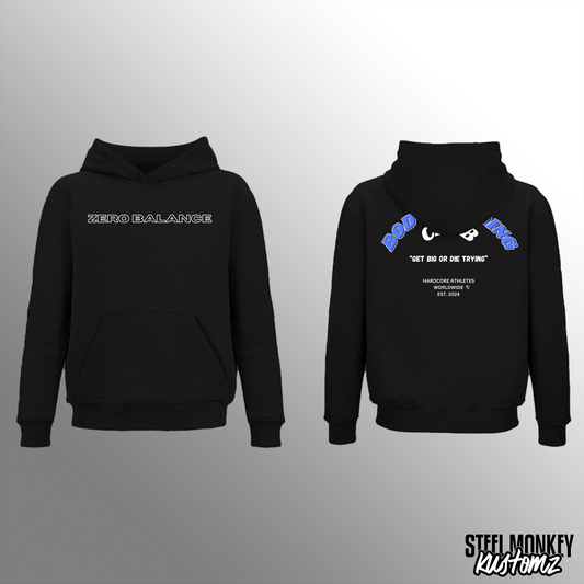 CDK - Black Hoodie - Brushed Fleece - Bodybuilding Club