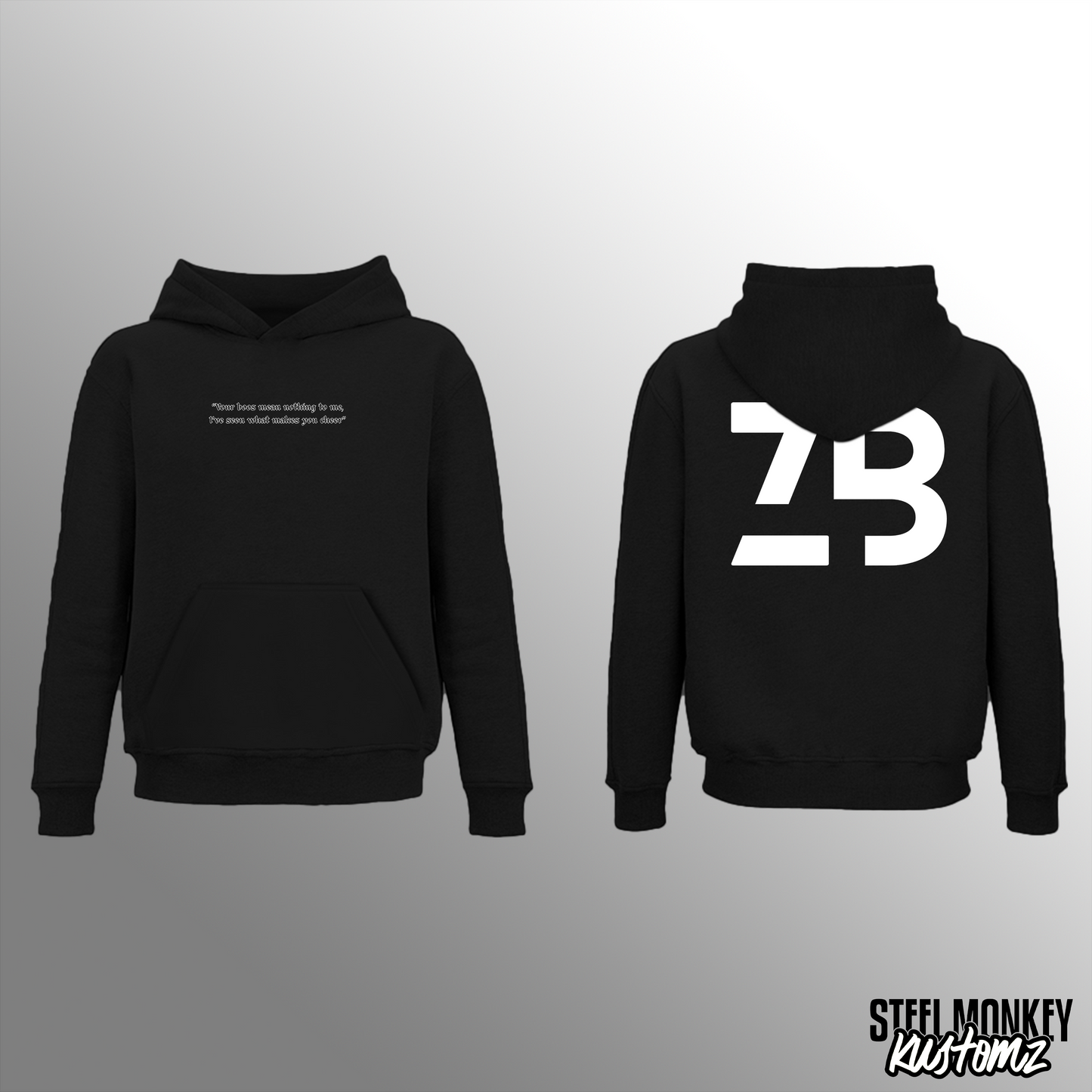 CDK - Black Hoodie - Brushed Fleece - Black Out Rebellion