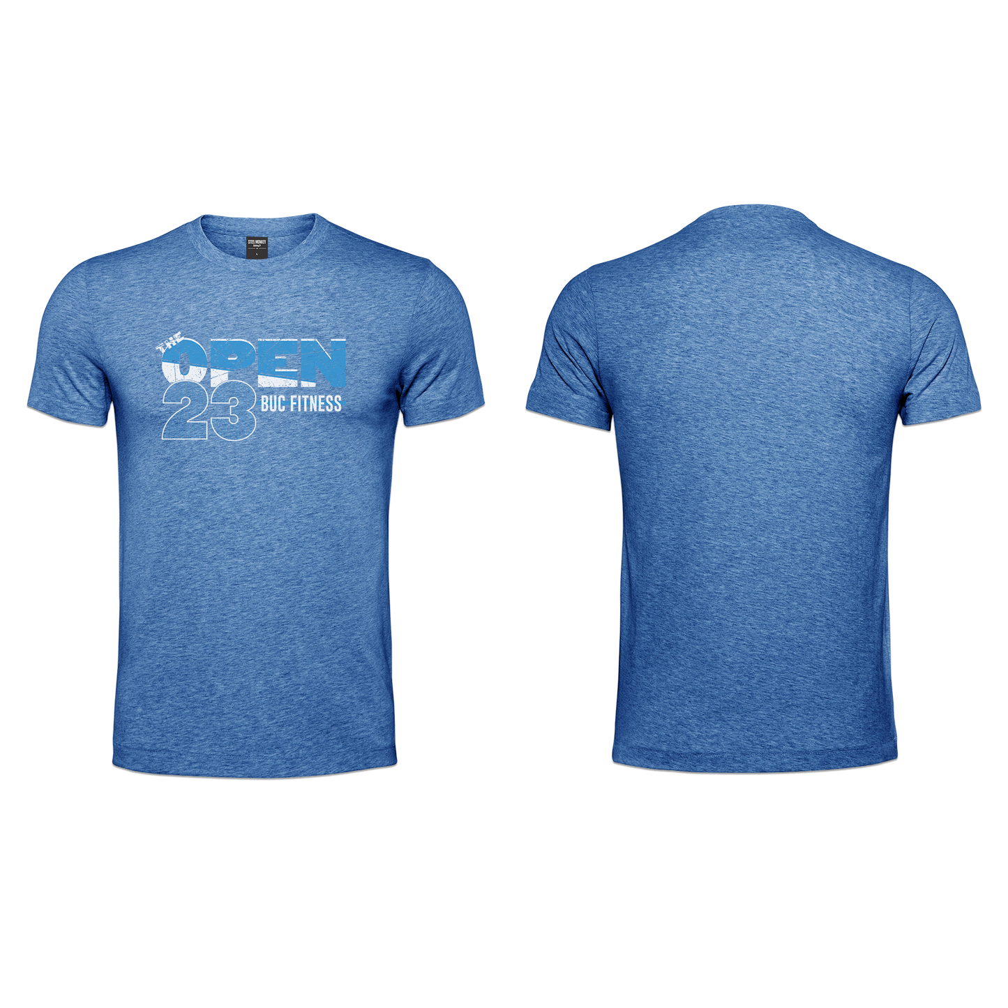 BUC Fitness Open 23 Mens T-Shirt - Blue Melange