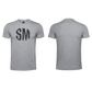 Mens T-Shirt - Grey  - Black SM - Chest