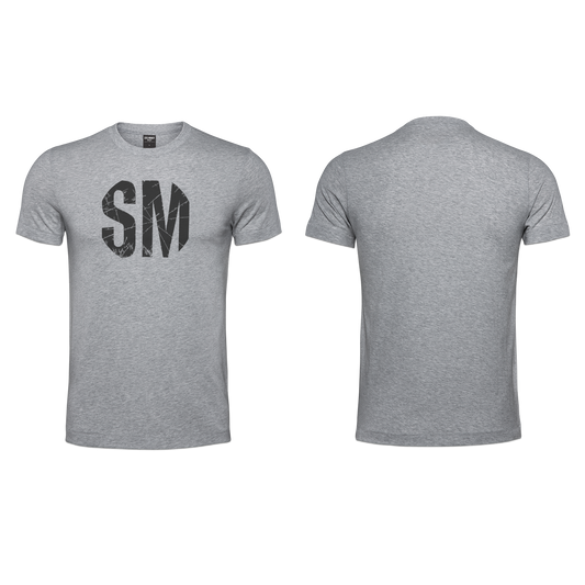 SM Men's Melange T - Black Design