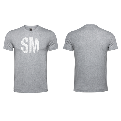 SM Men's Melange T - White Design