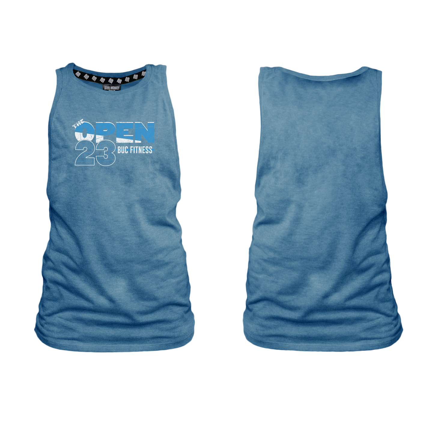 BUC Fitness Open 23 Ladies Muscle Tank - Blue Melange