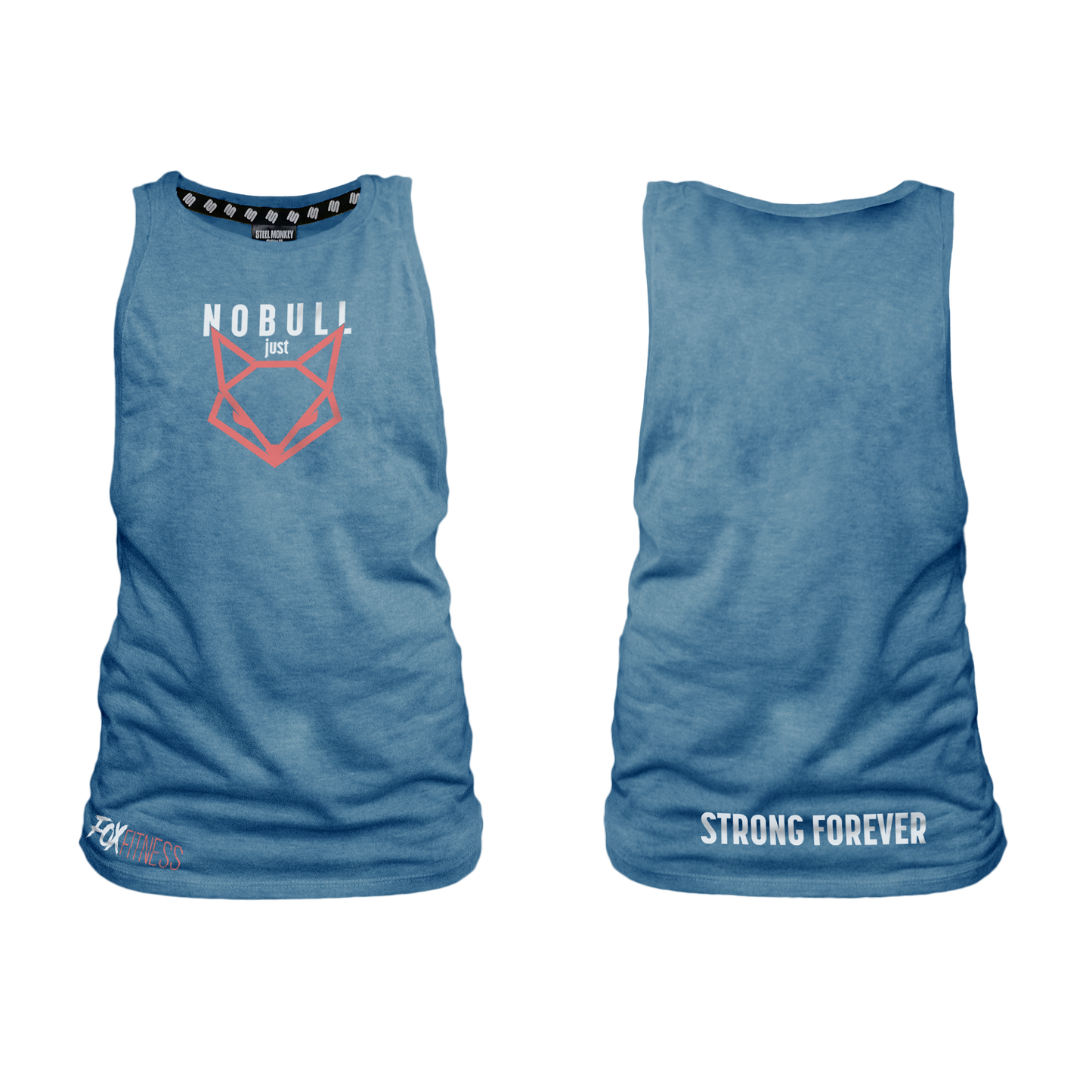 Fox Fitness Ladies Muscle Tank - NOBULL Blue Melange