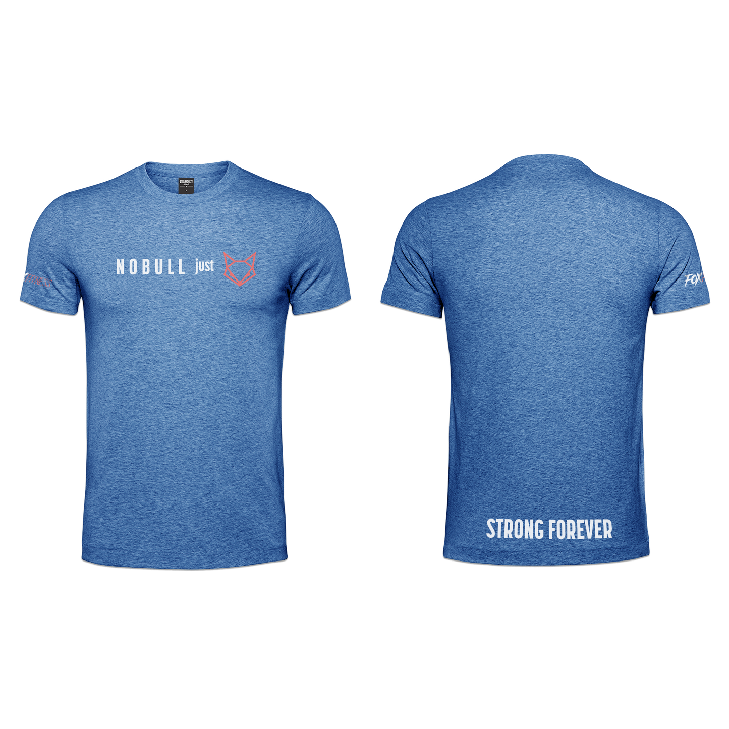 Fox Fitness Men's T-Shirt - NOBULL Blue Melange