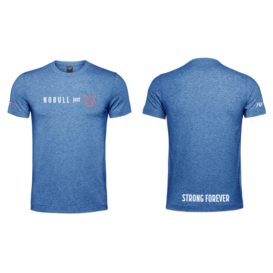 Fox Fitness Men's T-Shirt - NOBULL Blue Melange