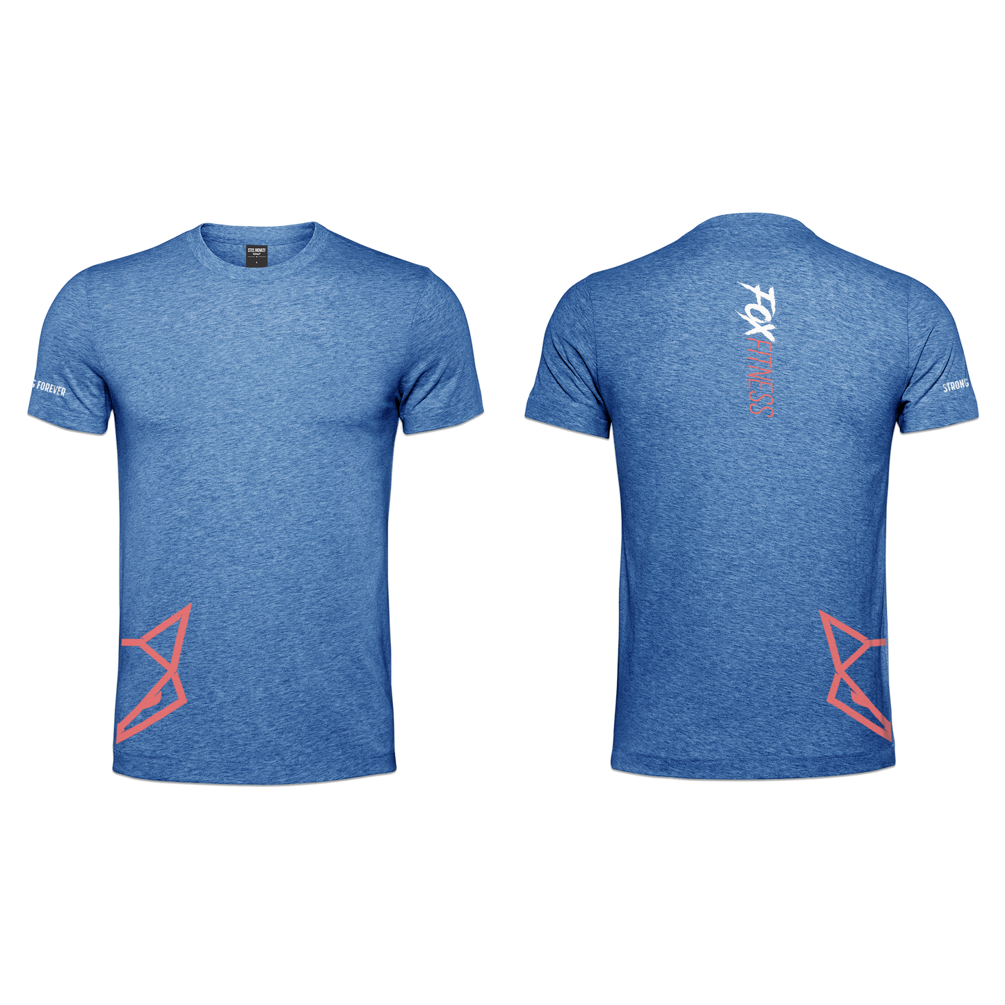 Fox Fitness Men's T-Shirt - Blue Melange