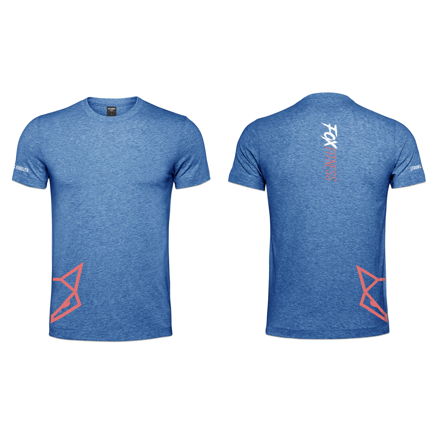 Fox Fitness Ladies T-Shirt - Blue Melange