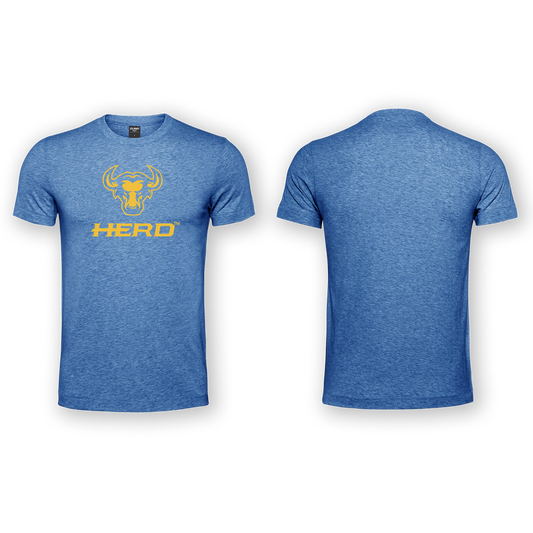 Herd Mens T-Shirt - Blue Melange