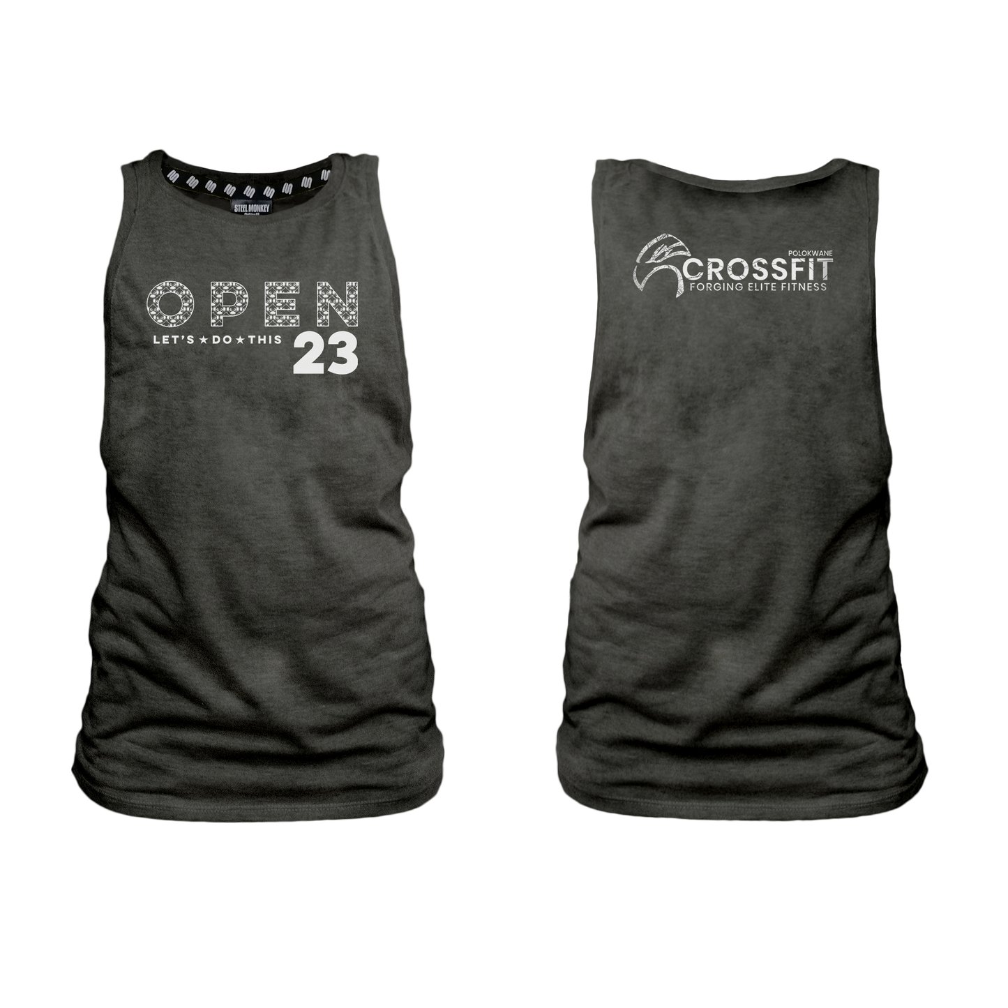 Polokwane Open 23 Ladies Muscle Tank - Charcoal Melange