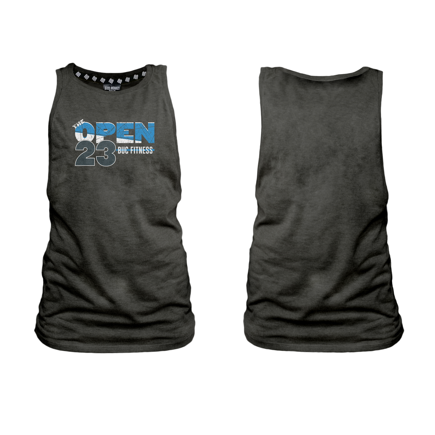 BUC Fitness Open 23 Ladies Muscle Tank - Charcoal Melange