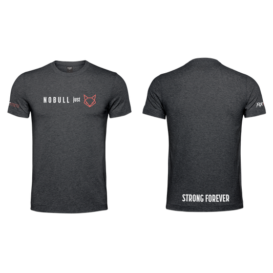 Fox Fitness Men's T-Shirt - NOBULL Charcoal Melange