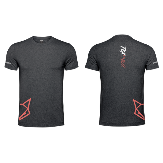 Fox Fitness Ladies T-Shirt - Charcoal Melange