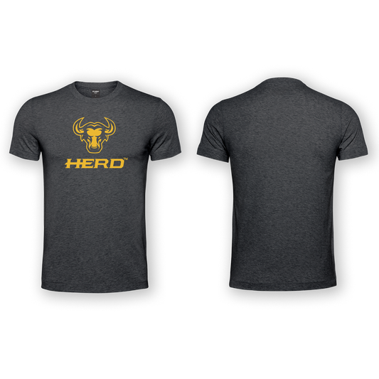 Herd Mens T-Shirt - Charcoal Melange