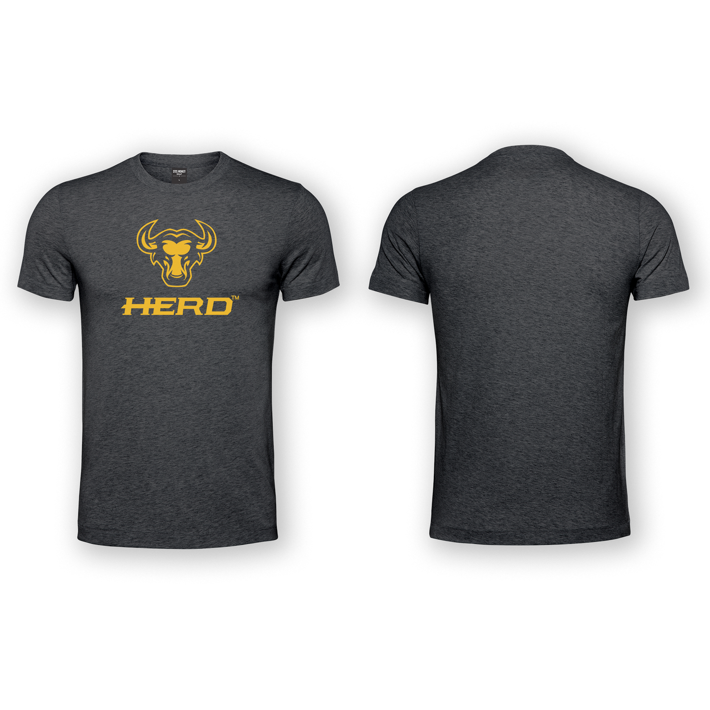 Herd Mens T-Shirt - Charcoal Melange