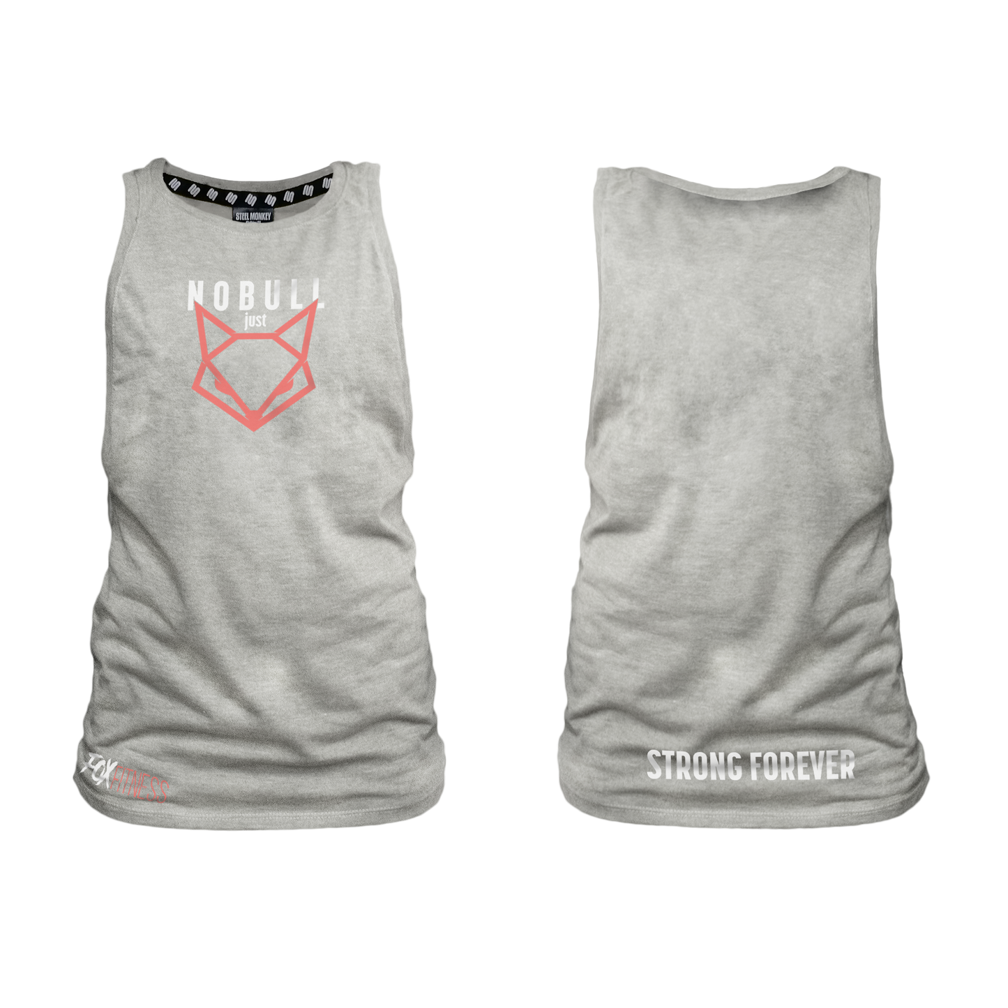 Fox Fitness Ladies Muscle Tank - NOBULL Grey Melange