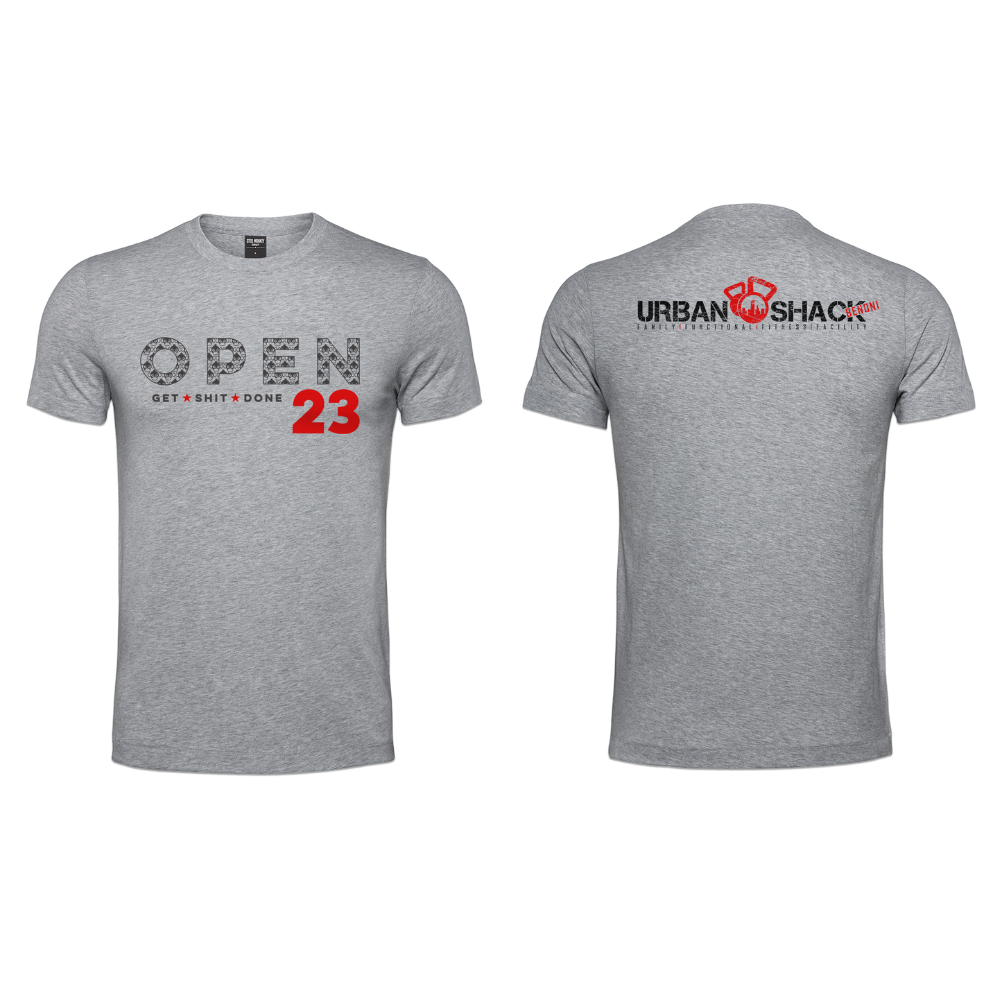 Urban Shack Open 2023 Ladies T - Grey Melange