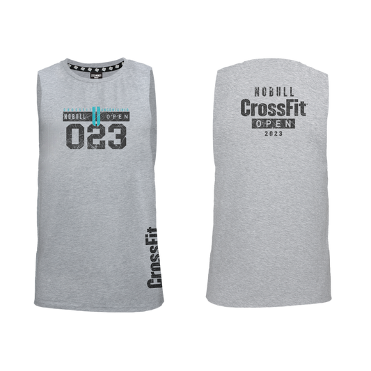 Uncontained II Open 2023 Mens Muscle Tank - Grey Melange
