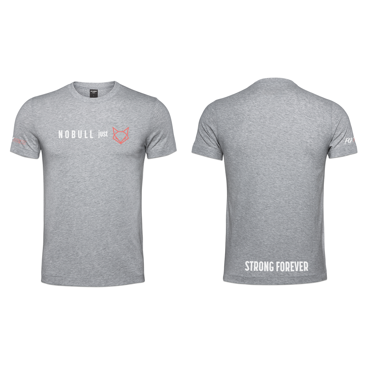 Fox Fitness Ladies T-Shirt - NOBULL Grey Melange