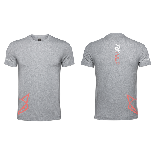 Fox Fitness Ladies T-Shirt - Grey Melange