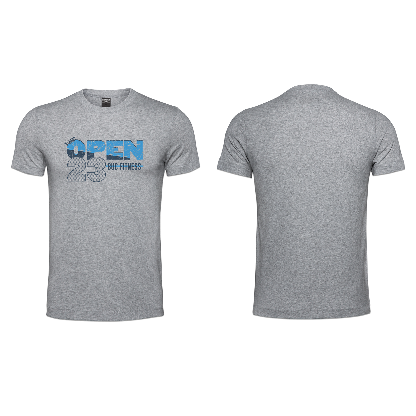 BUC Fitness Open 23 Mens T-Shirt - Grey Melange