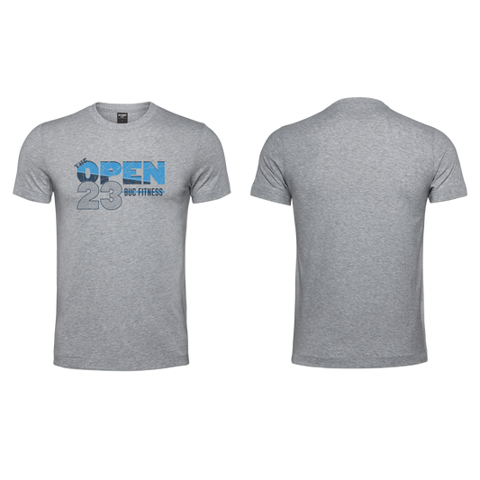 BUC Fitness Open 23 Mens T-Shirt - Grey Melange