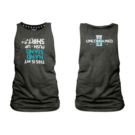 Uncontained II Ladies Muscle Tank - Charcoal Melange HSPU