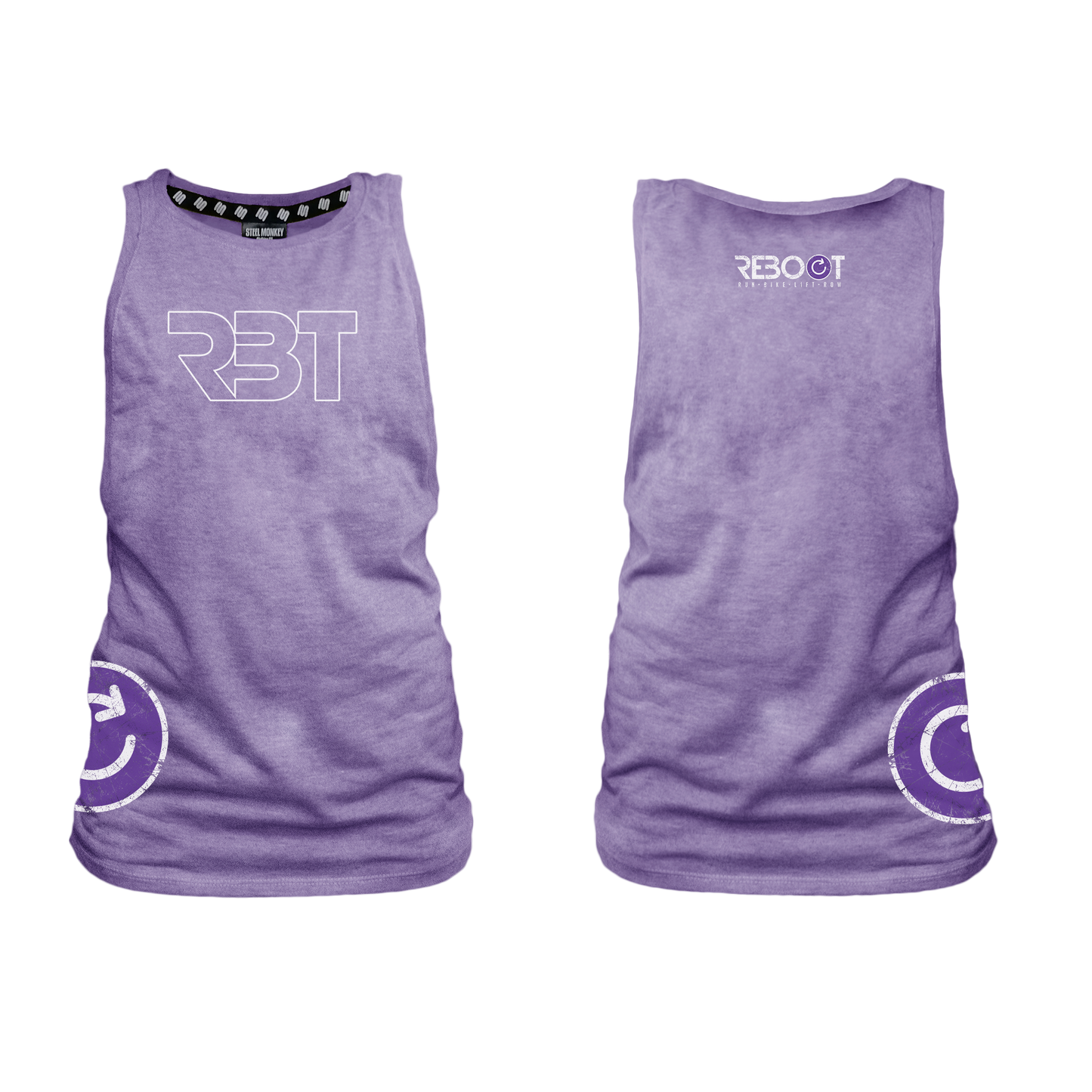 RBT Ladies Muscle Tank - Indigo Melange