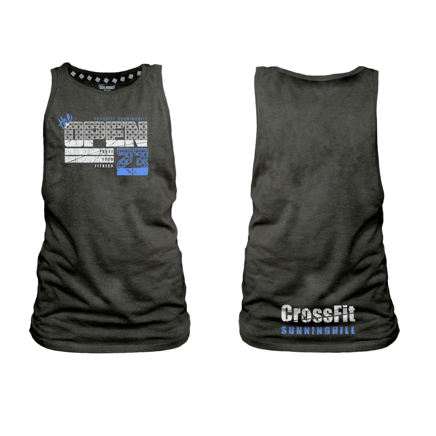 Crossfit Sunninghill Ladies Muscle Tank - Charcoal Melange