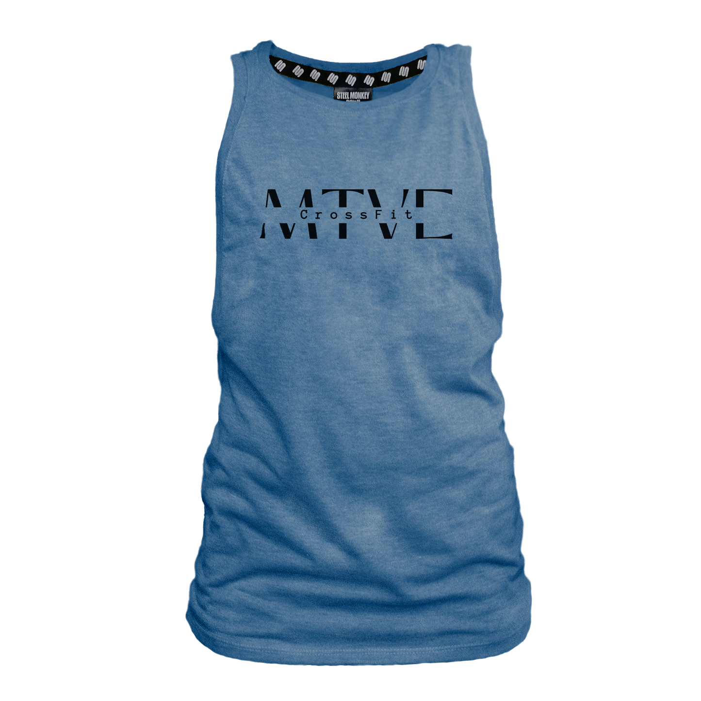 CrossFit Motive Ladies Muscle Tank - Blue Melange (Black)