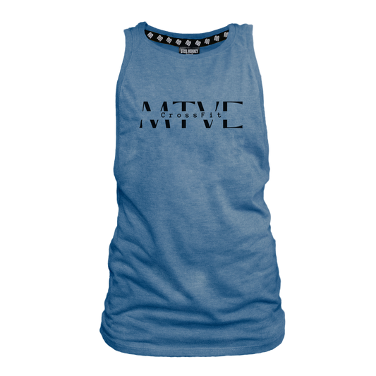 CrossFit Motive Ladies Muscle Tank - Blue Melange (Black)