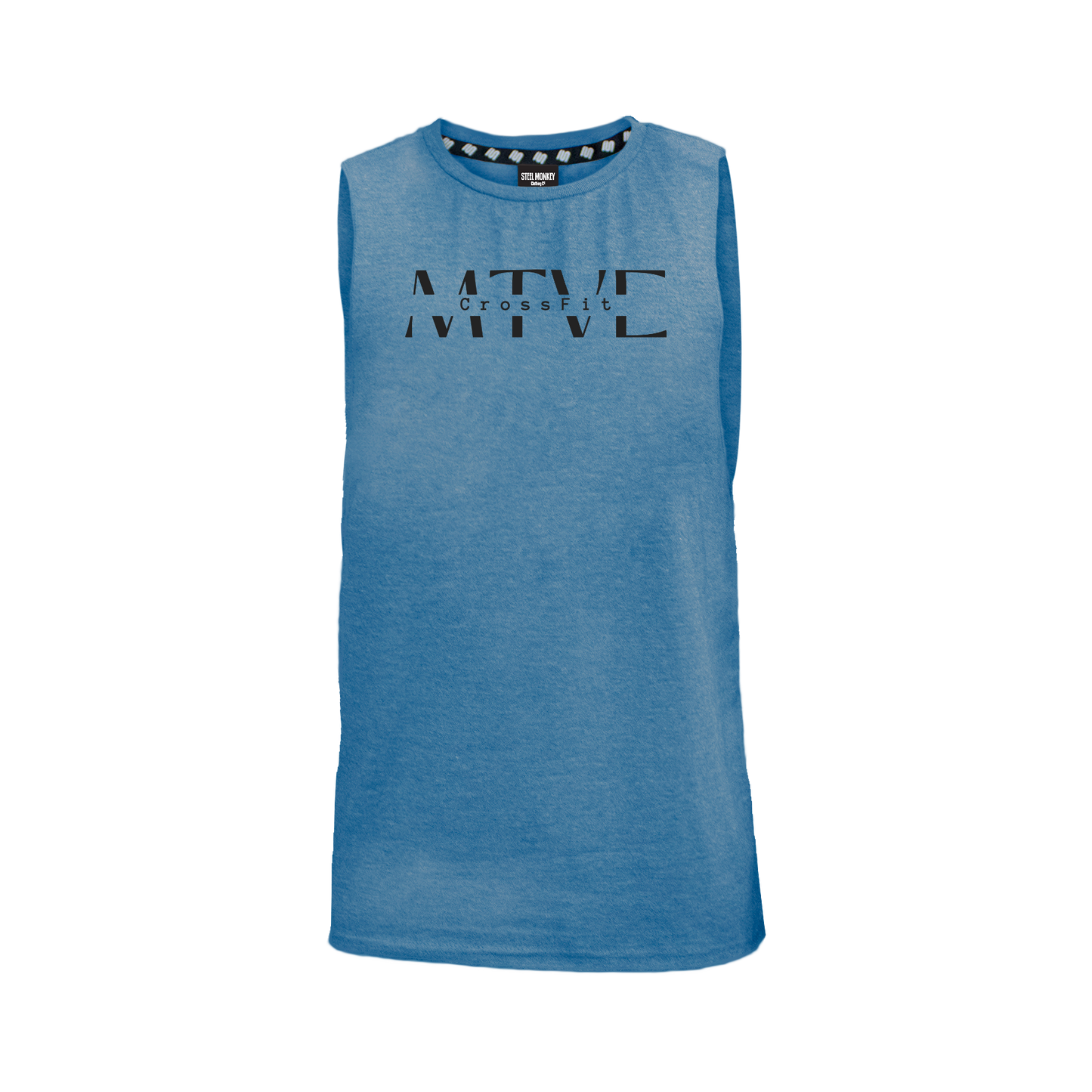 CrossFit Motive Men's Tank - Blue Melange (Black)