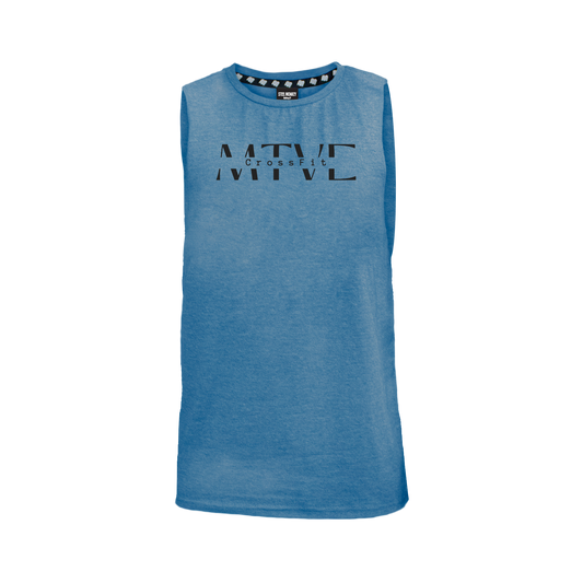 CrossFit Motive Men's Tank - Blue Melange (Black)
