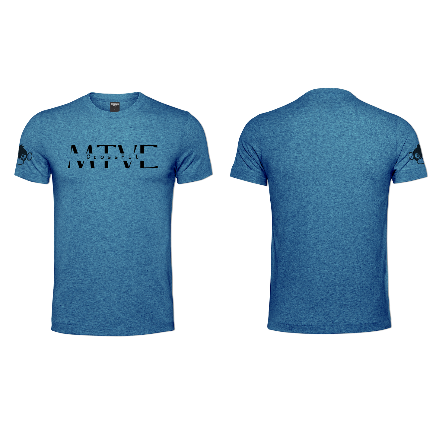 CrossFit Motive Ladies T-Shirt - Blue Melange (Black)