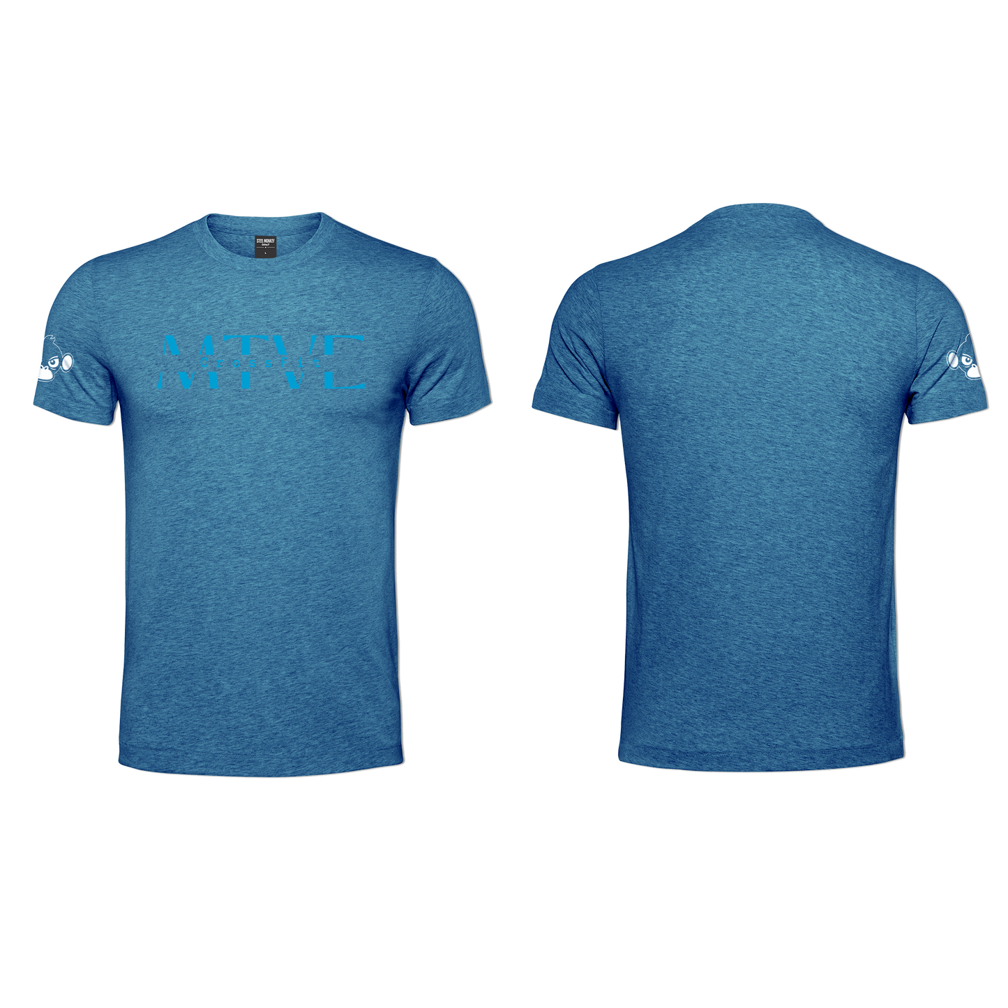 CrossFit Motive Men's T-Shirt - Blue Melange (Blue)