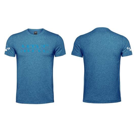 CrossFit Motive Men's T-Shirt - Blue Melange (Blue)