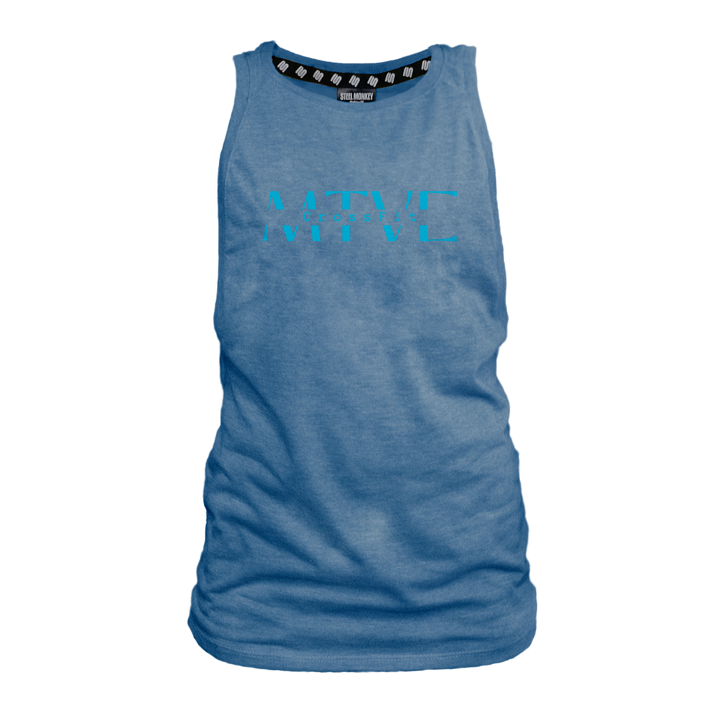 CrossFit Motive Ladies Muscle Tank - Blue Melange (Blue)