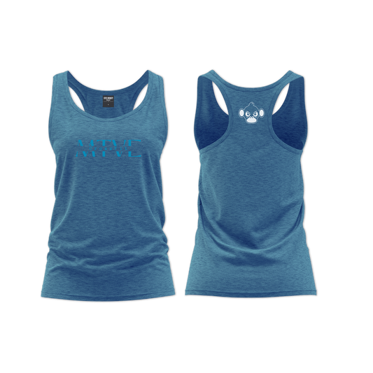 CrossFit Motive Ladies Straight Cut Vest - Blue Melange (Blue)