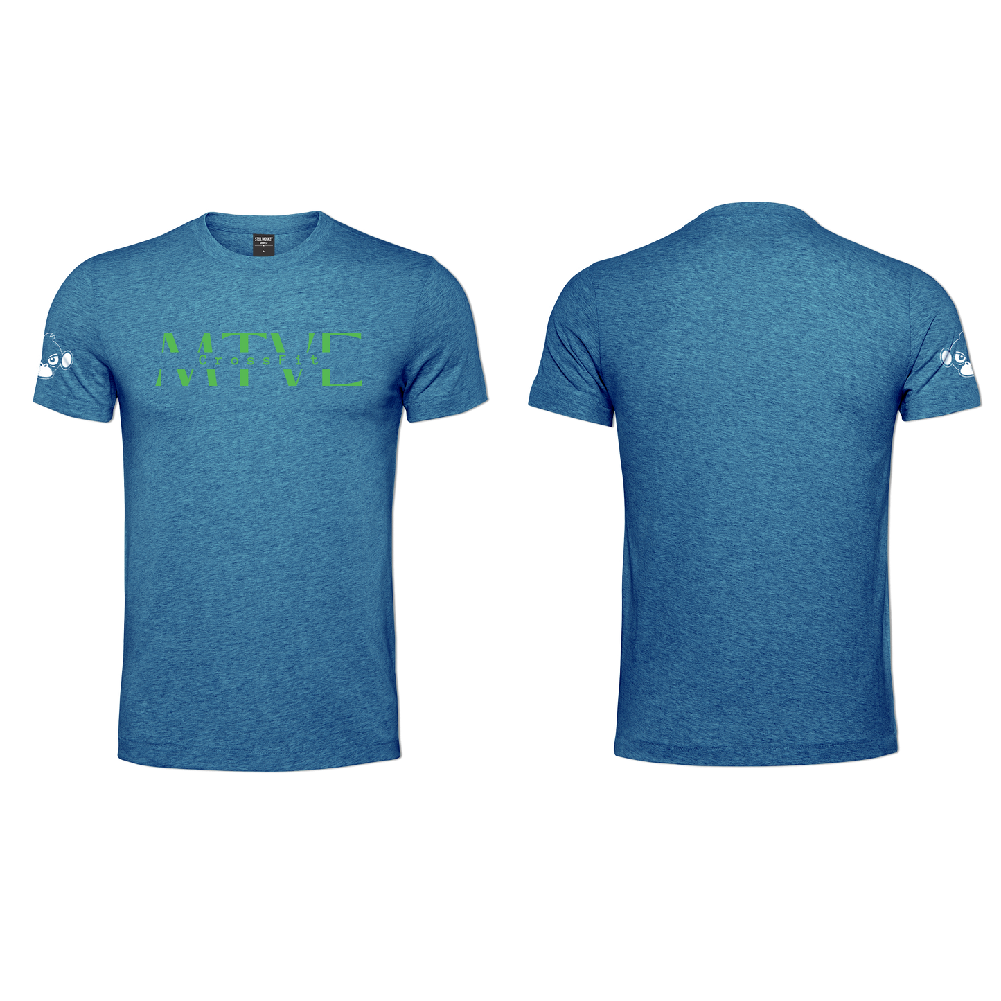 CrossFit Motive Men's T-Shirt - Blue Melange (Green)