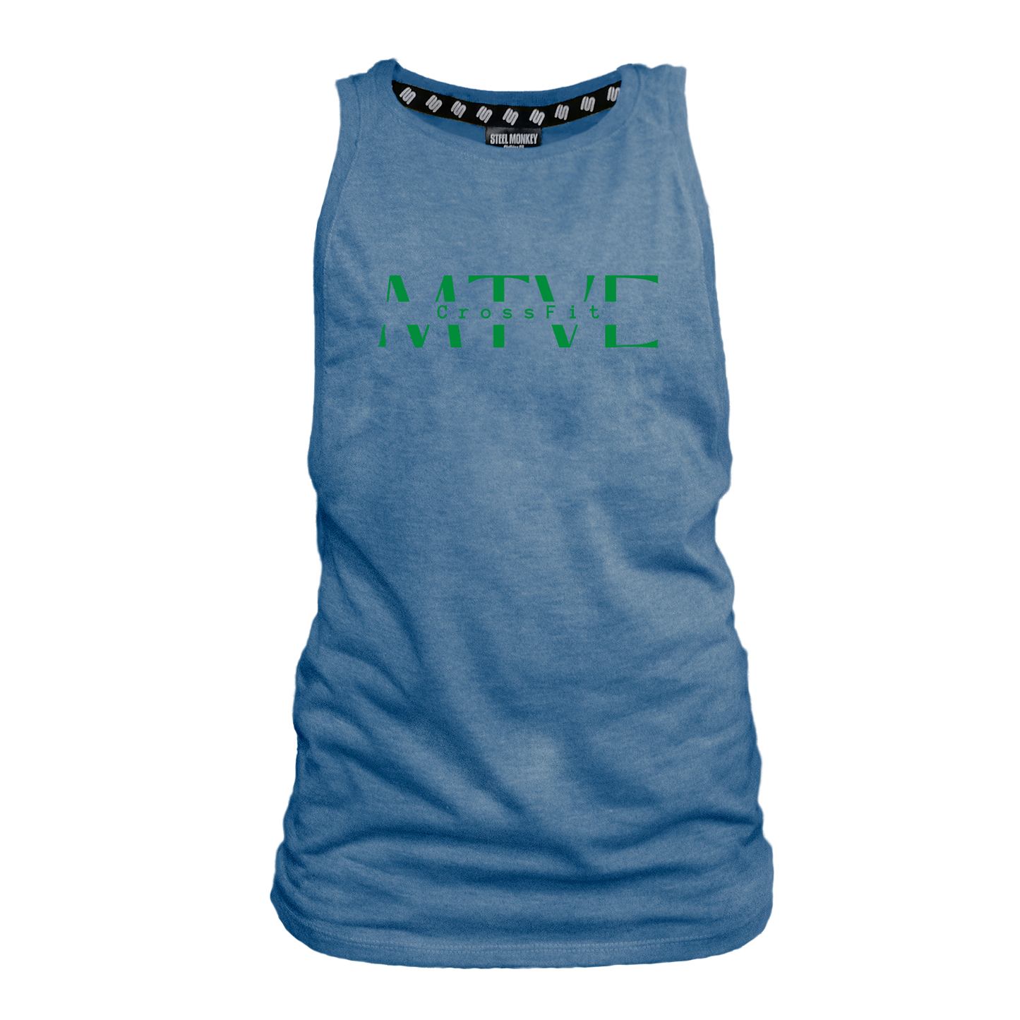 CrossFit Motive Ladies Muscle Tank - Blue Melange (Green)