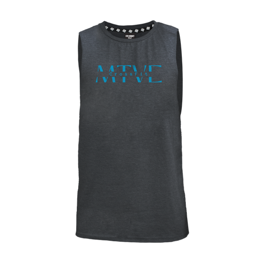 CrossFit Motive Men's Tank - Charcoal Melange (Blue)